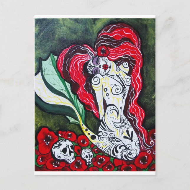 Carte Postale Jour du coeur de la sirène morte (Devant)
