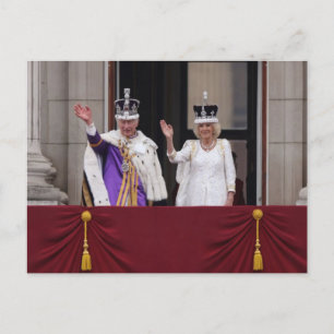 Carte Postale Jour du couronnement du roi Charles Queen Camilla