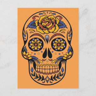 Carte Postale jour du crâne mexicain des morts