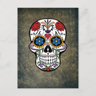 Carte Postale Jour du crâne mort Día de Muertos Mexique