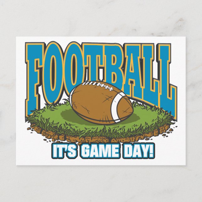 Carte Postale Jour du jeu de football (Devant)