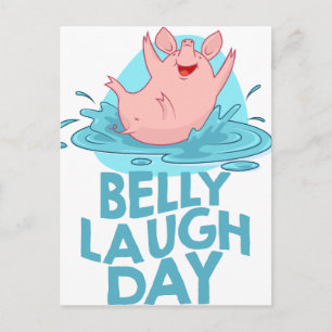 Carte Postale Jour du rire du ventre - Jour de l'appréciation