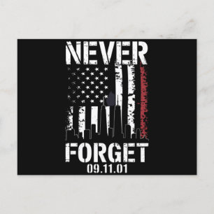 Carte Postale Jour du Souvenir du 11 septembre 2001 Ne Jamais Ou