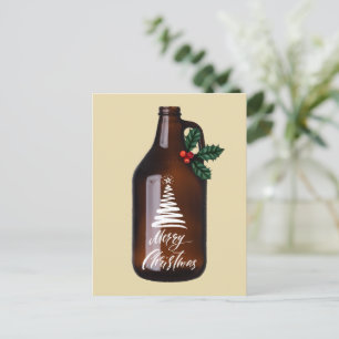 Carte Postale Jour férié de la bière de Noël