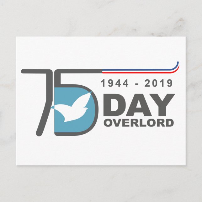 Carte Postale Jour J Superlord Normandie 1944-2019 (Devant)
