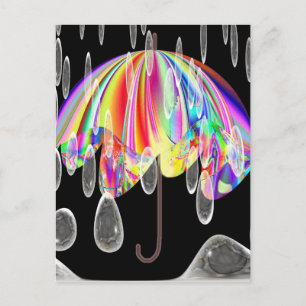 Carte Postale Jour pluvieux au zoo