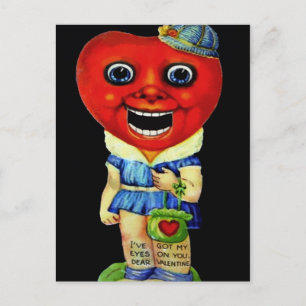 Carte Postale Jour vintage Déplaisant des Valentines