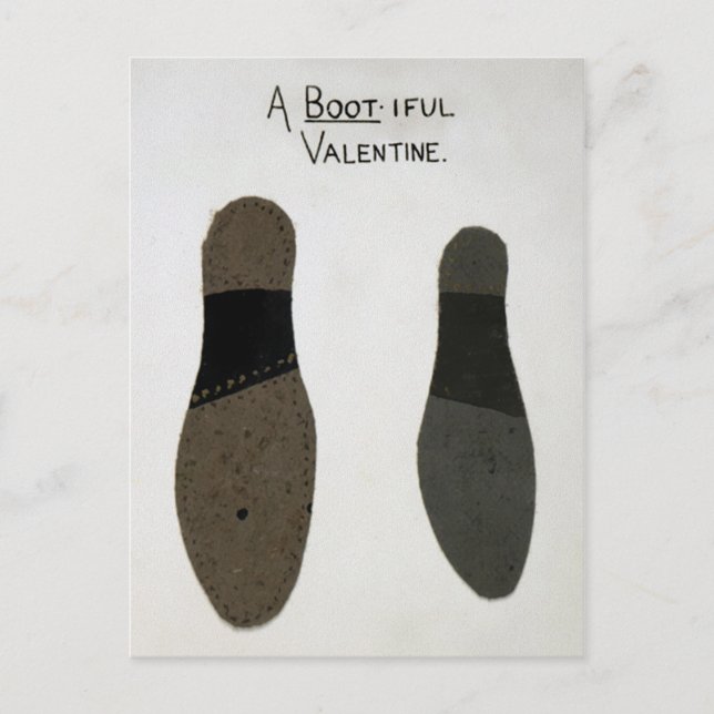 Carte Postale Jour vintage des Valentines (Devant)