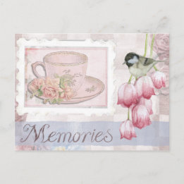 Carte Postale Journal de scrapbook fantaisiste pour la fête des 
