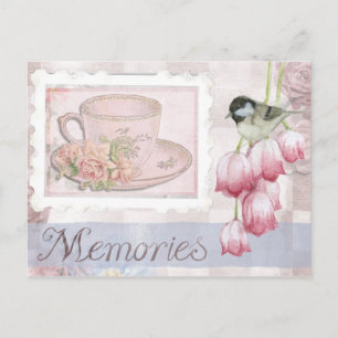 Carte Postale Journal de scrapbook fantaisiste pour la fête des