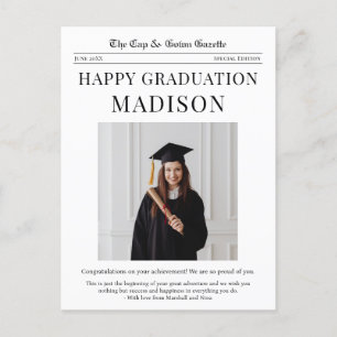Carte Postale Journal Happy Graduation