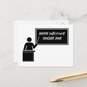 Carte Postale Journée d'appréciation des enseignants remplaçants