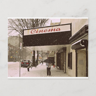 Carte Postale Journée De Neige Au Cinéma