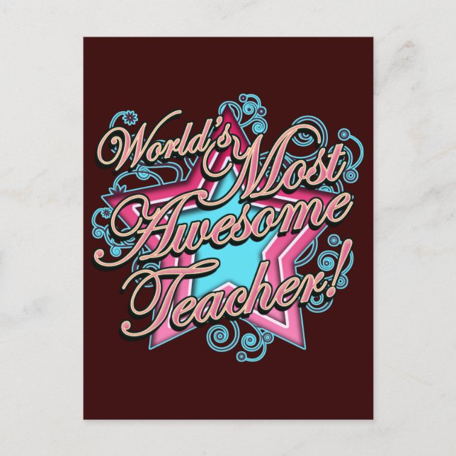 Carte Postale Journée de reconnaissance des enseignants (Devant)