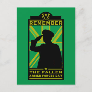 Carte Postale Journée des forces armées britanniques