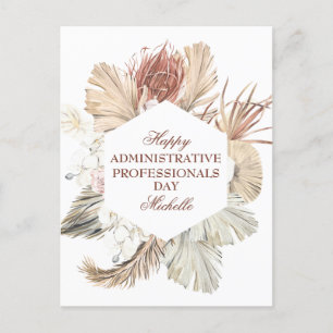Carte Postale Journée des professionnels administratifs personna