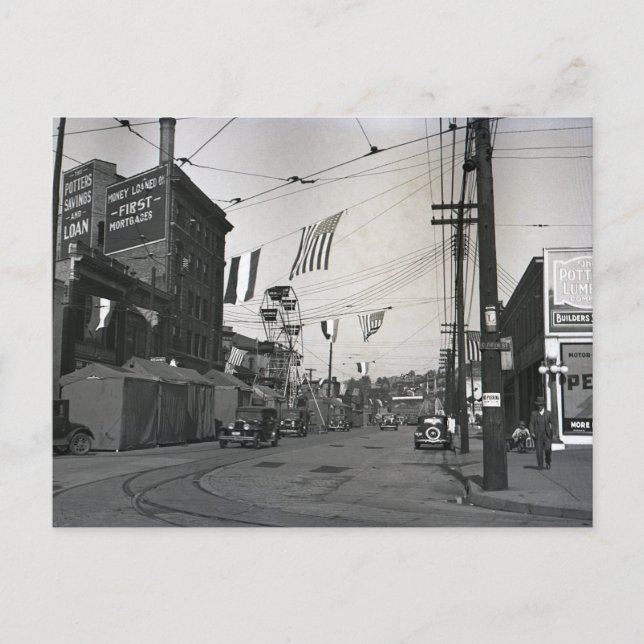 Carte Postale Journée équitable dans East Liverpool Ohio (Devant)