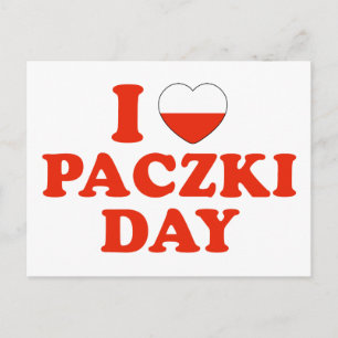 Carte Postale Journée I Heart Paczki