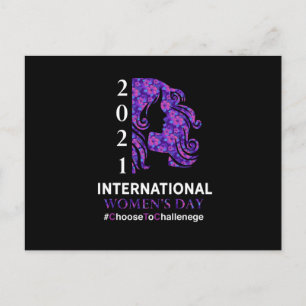 Carte Postale Journée internationale de la femme 2021 Choisissez
