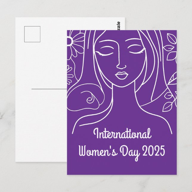 Carte Postale Journée internationale de la femme 2025 (Devant / Derrière)