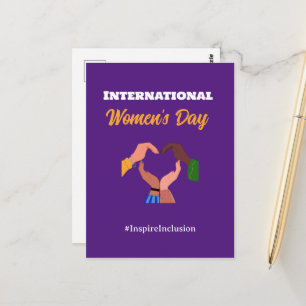 Carte Postale Journée internationale de la femme 2025 inclusion 