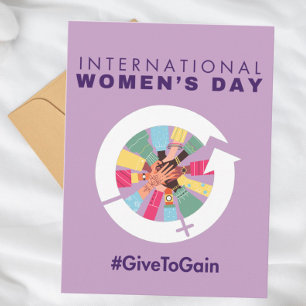 Carte Postale Journée internationale des femmes 2026 Donner pour