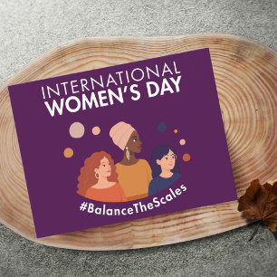 Carte Postale Journée internationale des femmes 2026 Équilibrer 