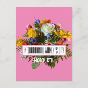 CARTE POSTALE JOURNÉE INTERNATIONALE DES FEMMES 8 MARS
