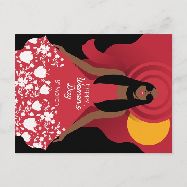 Carte Postale journée internationale des femmes de boho (Devant)