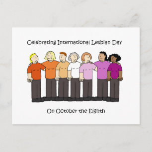Carte Postale Journée internationale des lesbiennes 8 octobre