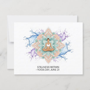 Carte Postale Journée internationale du yoga