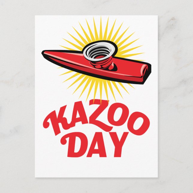 Carte Postale Journée Kazoo - Jour de la reconnaissance (Devant)