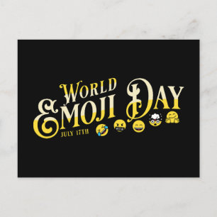 Carte Postale Journée mondiale de l'émoji