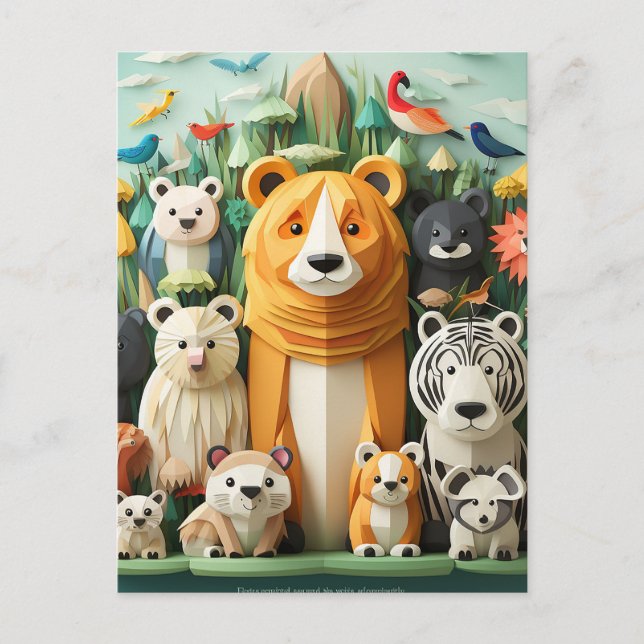 Carte Postale Journée mondiale des animaux (Devant)