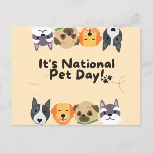 Carte Postale Journée nationale de la animal