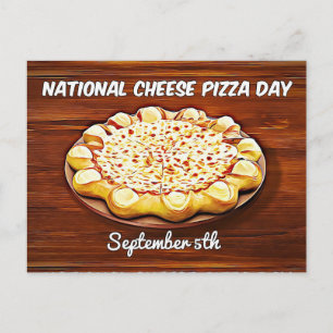 Carte Postale Journee nationale de la pizza au fromage Fêtes gas