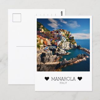 Carte Postale Journée personnalisée, ensoleillée à Manarola, Ita