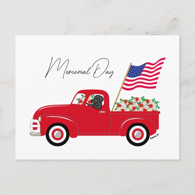 Carte Postale Journéemémorialedelarace de camionrougeLabradornoi (Devant)