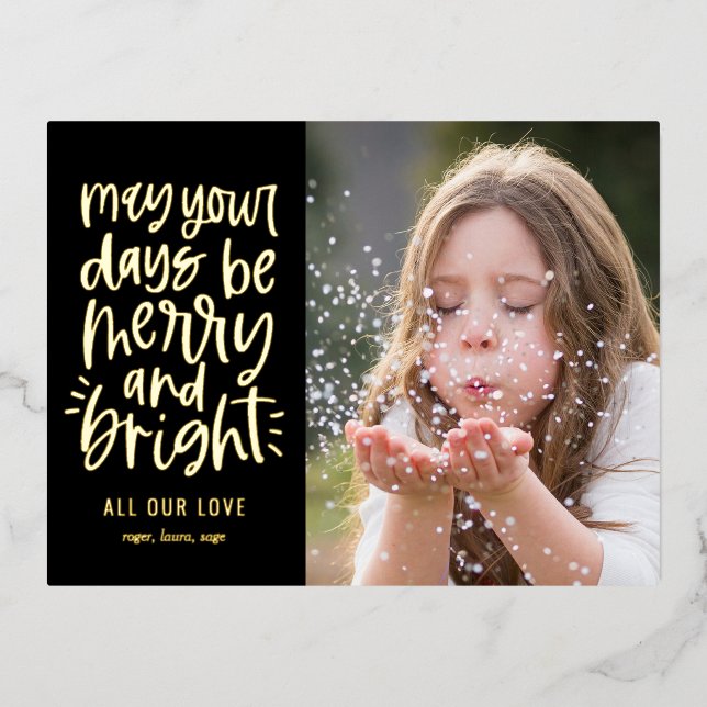Carte postale Jours brillants - Jours de Noël (Recto)