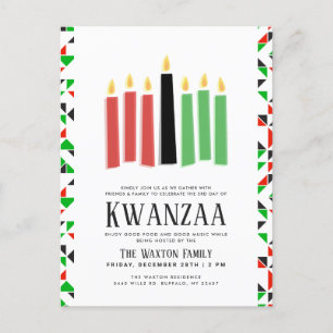Carte Postale Jours de Kwanzaa   Événement de fête