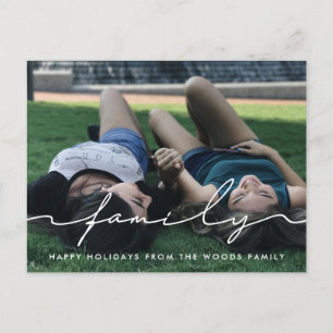 Carte Postale Jours écrits à la main moderne famille photo vacan