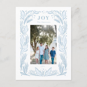 Carte Postale Joy Christmas Wreath Photo