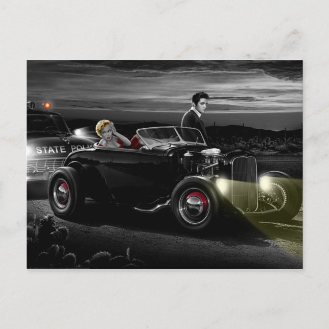 Carte Postale Joy Ride B&W (Devant)