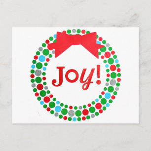 Carte Postale Joy Wreath