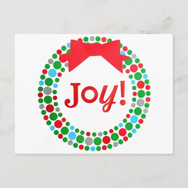 Carte Postale Joy Wreath (Devant)