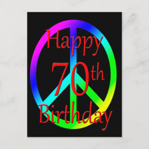 Carte postale Joyeuse 70e anniversaire