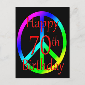 Carte postale Joyeuse 70e anniversaire