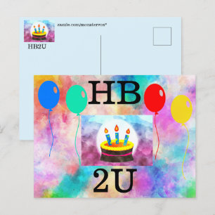 Carte postale Joyeuse Anniversaire