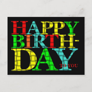 Carte postale Joyeuse Anniversaire