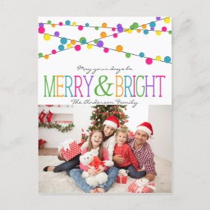 Carte postale Joyeuse Bright